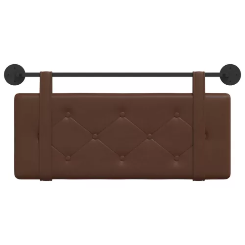  Fali Fejtámla Falra szerelhető Barna 100 cm Műbőr