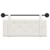  Fali Fejtámla Falra szerelhető Fehér 110 x 55 x 5 cm Műbőr
