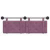  Fali Fejtámla Falra szerelhető Lila 130 x 55 x 5 cm Bársony