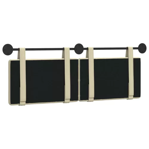  Fali Fejtámla Falra szerelhető Krém 130 x 55 x 5 cm Műbőr