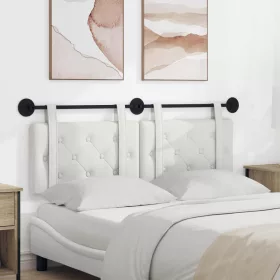    Fali Fejtámla Falra szerelhető Fehér 130 x 55 x 5 cm Műbőr