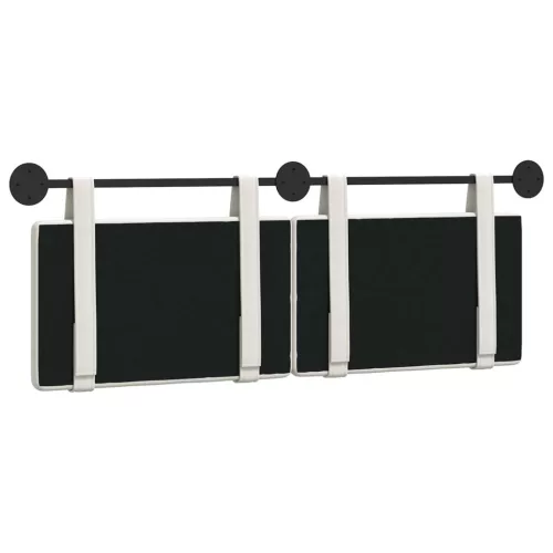  Fali Fejtámla Falra szerelhető Fehér 130 x 55 x 5 cm Műbőr