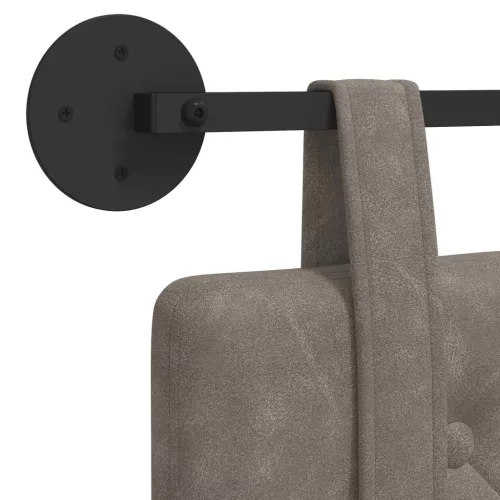  Fali Fejtámla Falra szerelhető Szürke 130 x 55 x 5 cm Antik PU