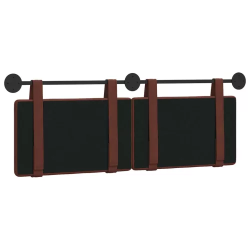  Fali Fejtámla Fényes Barna 130 x 55 x 5 cm Antik PU