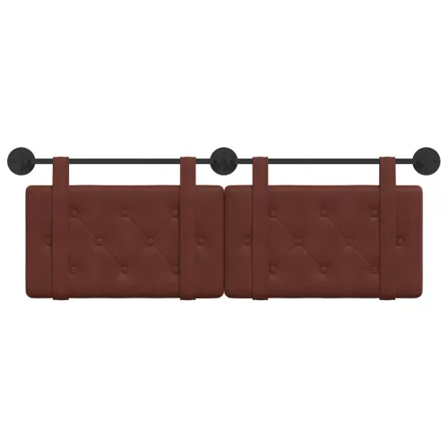  Fali Fejtámla Fényes Barna 150 x 55 x 5 cm Antik PU