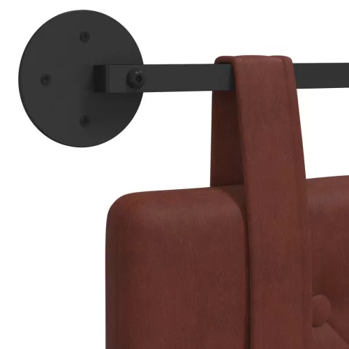  Fali Fejtámla Fényes Barna 150 x 55 x 5 cm Antik PU