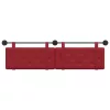  Fali Fejtámla Falra szerelhető Bordó 170 x 55 x 5 cm Műbőr