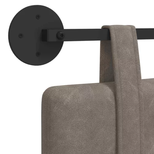  Fali Fejtámla Falra szerelhető Szürke 170 x 55 x 5 cm Antik PU