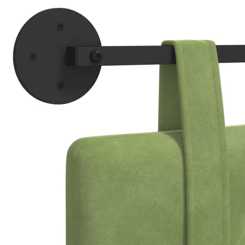  Fali Fejtámla Világos zöld 190 x 55 x 5 cm Bársony