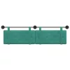  Fali Fejtámla Falra szerelhető Türkiz 190 x 55 x 5 cm Bársony