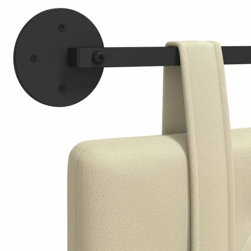  Fali Fejtámla Falra szerelhető Krém 190 x 55 x 5 cm Műbőr