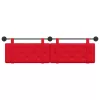  Fali Fejtámla Falra szerelhető Piros 190 x 55 x 5 cm Műbőr