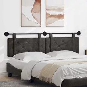    Fali Fejtámla Falra szerelhető Fekete 190 x 55 x 5 cm Antik PU