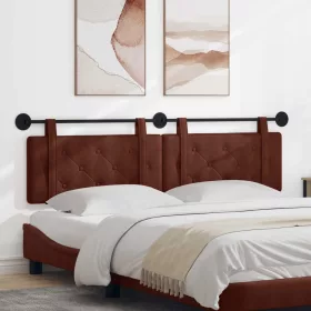  Fali Fejtámla Fényes Barna 190 x 55 x 5 cm Antik PU