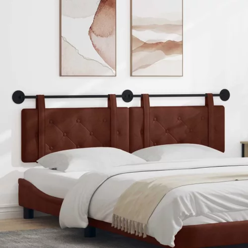  Fali Fejtámla Fényes Barna 190 x 55 x 5 cm Antik PU