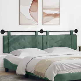  Fali Fejtámla Tengeri Zöld 210 x 55 x 5 cm Bársony