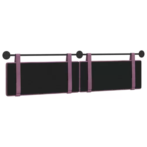  Fali Fejtámla Falra szerelhető Lila 210 x 55 x 5 cm Bársony