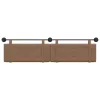 Fali Fejtámla Falra szerelhető Cappuccino 210 x 55 x 5 cm Műbőr