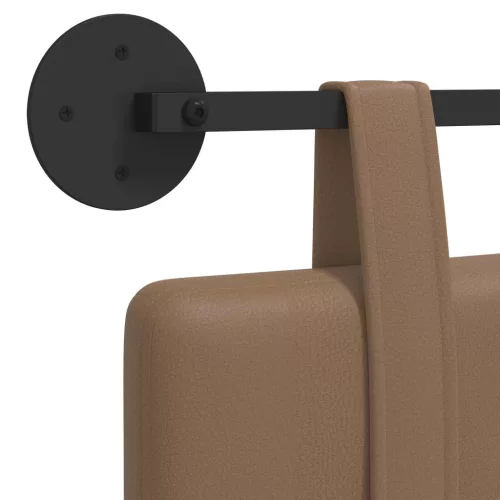  Fali Fejtámla Falra szerelhető Cappuccino 210 x 55 x 5 cm Műbőr