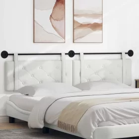    Fali Fejtámla Falra szerelhető Fehér 210 x 55 x 5 cm Műbőr