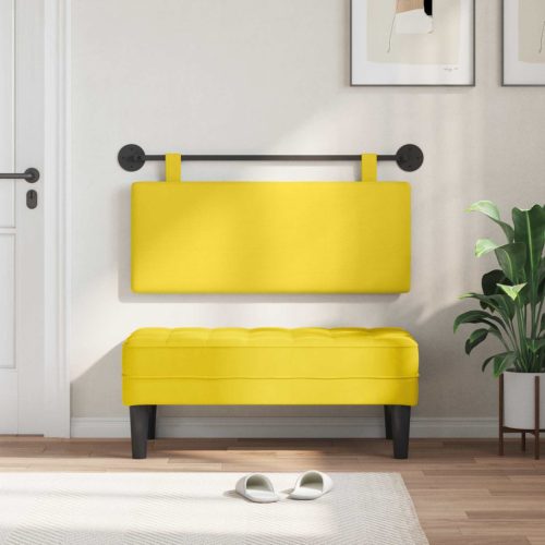  Fali Fejtámla Falra szerelhető Egyszínű Bársonyos szövet