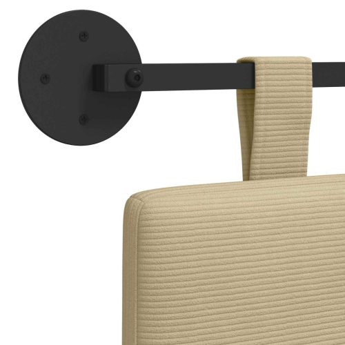  Fali Fejtámla Egyszínű Világos Zöld Szürke 150 x 55 x 5 cm