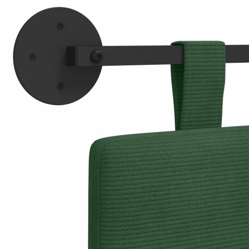  Fali Fejtámla Dzsungel zöld 150 x 55 x 5 cm Bársonyos szövet