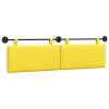  Fali Fejtámla Világos sárga 170 x 55 x 5 cm Bársonyos szövet