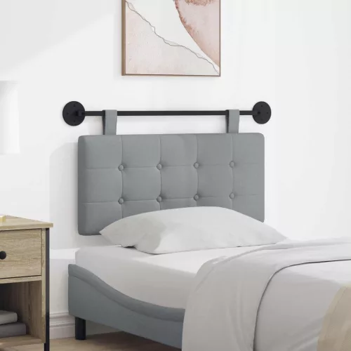  Fali Fejtámla Világosszürke 100 x 55 x 5 cm szövet