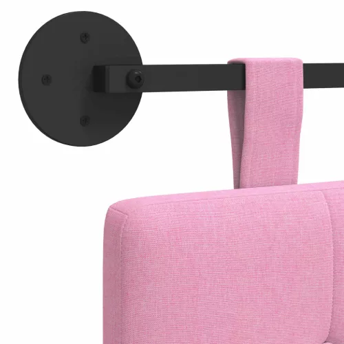  Fali Fejtámla Falra szerelhető Rózsaszín 100 x 55 x 5 cm szövet