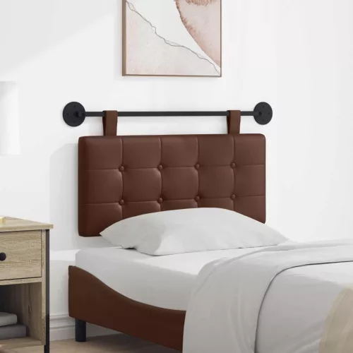  Fali Fejtámla Falra szerelhető Barna 100 x 55 x 5 cm Műbőr