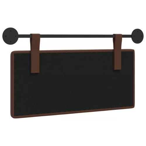  Fali Fejtámla Falra szerelhető Barna 100 x 55 x 5 cm Műbőr