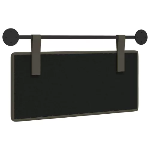  Fali Fejtámla Falra szerelhető Szürke 100 x 55 x 5 cm Műbőr