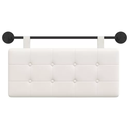  Fali Fejtámla Falra szerelhető Fehér 100 x 55 x 5 cm Műbőr