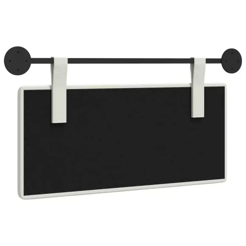  Fali Fejtámla Falra szerelhető Fehér 100 x 55 x 5 cm Műbőr