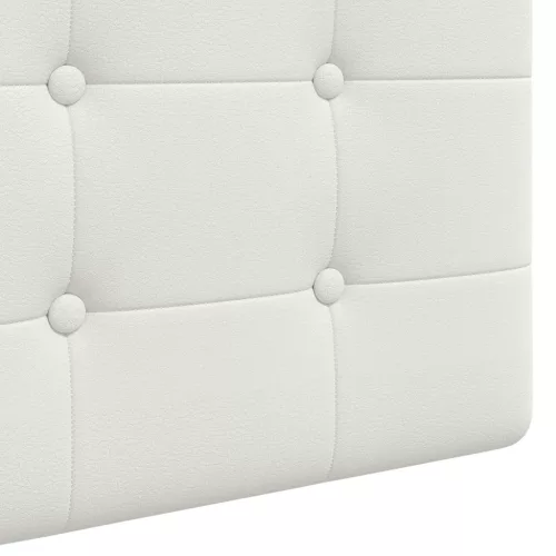  Fali Fejtámla Falra szerelhető Fehér 100 x 55 x 5 cm Műbőr