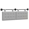 Fali Fejtámla Falra szerelhető Felhőszürke 130 x 55 x 5 cm