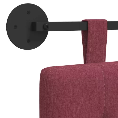  Fali Fejtámla Falra szerelhető Bordó 130 x 55 x 5 cm