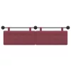  Fali Fejtámla Falra szerelhető Bordó 170 x 55 x 5 cm szövet