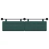  Fali Fejtámla Falra szerelhető Sötétzöld 170 x 55 x 5 cm szövet