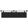 Fali Fejtámla Falra szerelhető Fekete 190 x 55 x 5 cm szövet