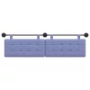  Fali Fejtámla Falra szerelhető Farmerkék 190 x 55 x 5 cm szövet