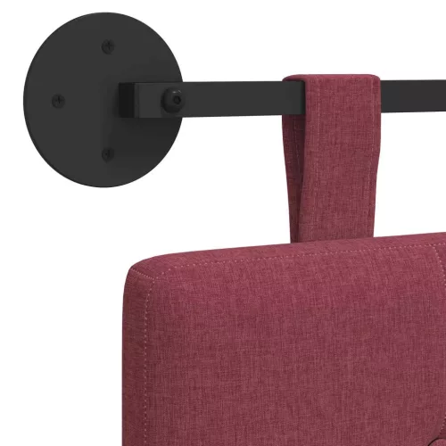  Fali Fejtámla Falra szerelhető Bordó 210 x 55 x 5 cm