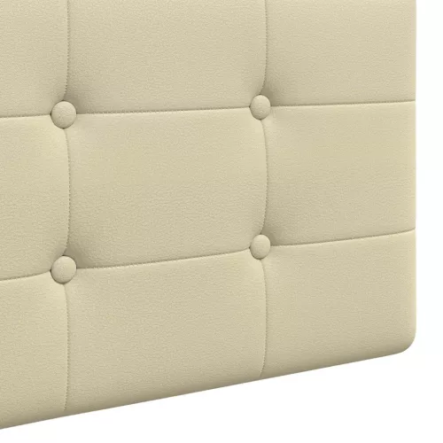  Fali Fejtámla Falra szerelhető Krém 210 x 55 x 5 cm Műbőr