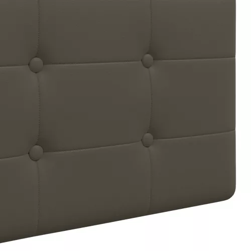  Fali Fejtámla Falra szerelhető Szürke 210 x 55 x 5 cm Műbőr