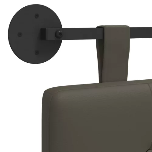  Fali Fejtámla Falra szerelhető Szürke 210 x 55 x 5 cm Műbőr