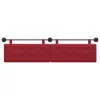  Fali Fejtámla Falra szerelhető Bordó 210 x 55 x 5 cm Műbőr