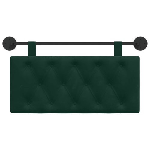 Fali Fejtámla Falra szerelhető Sötétzöld 90 x 55 x 7 cm Bársony
