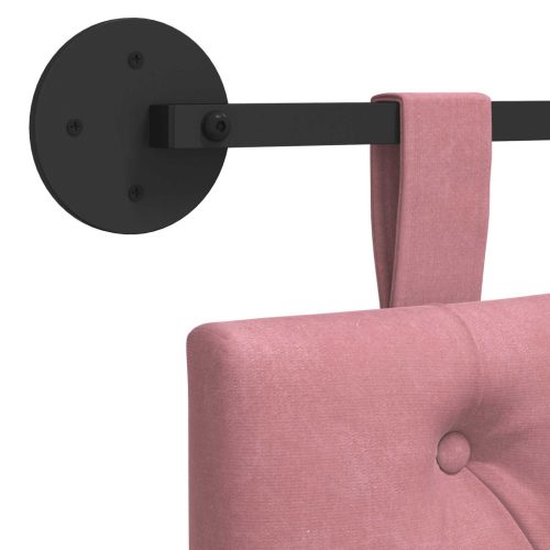  Fali Fejtámla Falra szerelhető Rózsaszín 90 x 55 x 7 cm Bársony