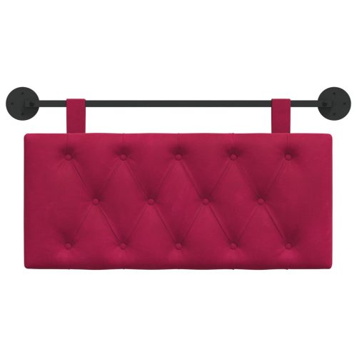  Fali Fejtámla Falra szerelhető Bordó 90 x 55 x 7 cm Bársony